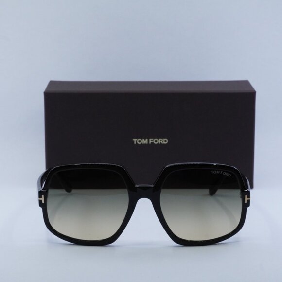 Tom Ford Delphine-02 FT0992 01B Square Sunglasses - Black/Smoke main image 10